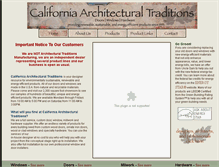 Tablet Screenshot of calarchitecturaltraditions.com